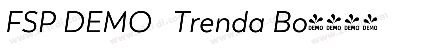 FSP DEMO   Trenda Bo字体转换